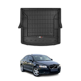 OMAC Premium Bandeja Maletero Alfombrilla para Volvo S40 2004-2012 Negro TPE